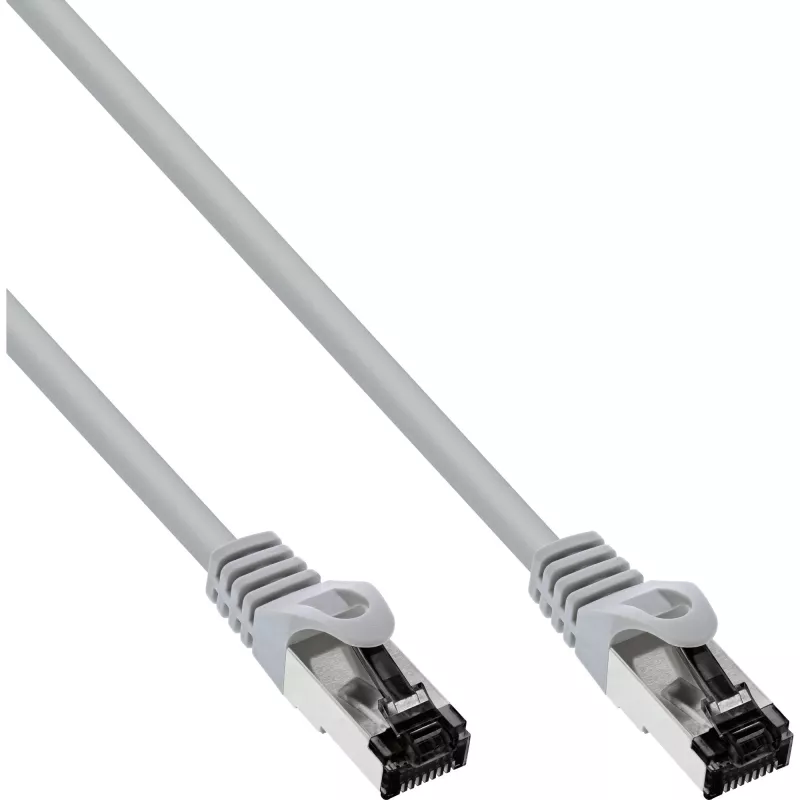 InLine Patch cable, S/FTP (PiMf), Cat.8.1, 2000MHz, halogen-free, grey, 15m