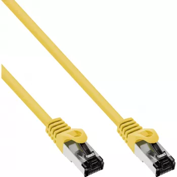 InLine Patch cable, S/FTP (PiMf), Cat.8.1, 2000MHz, halogen-free, yellow, 15m