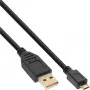 InLine Micro USB 2.0 Cable USB Type A male / Micro-B male, black, 5m
