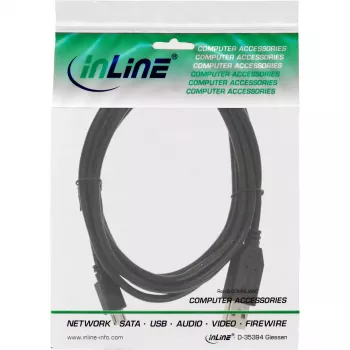 InLine Micro USB 2.0 Cable USB Type A male / Micro-B male, black, 3m