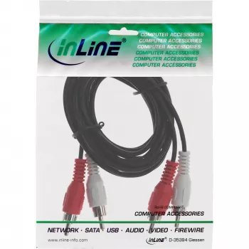 InLine Audio cable 2x RCA M/M 3m InLine 89938A