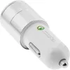 InLine USB car charger power-adaptor Quick Charge 3.0, white