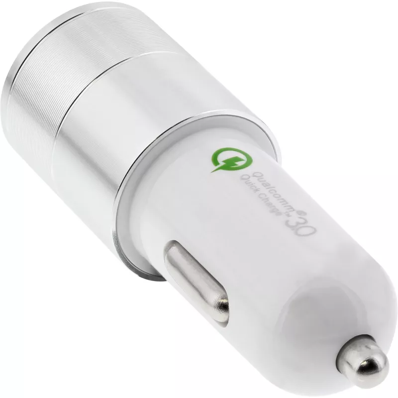InLine USB car charger power-adaptor Quick Charge 3.0, white