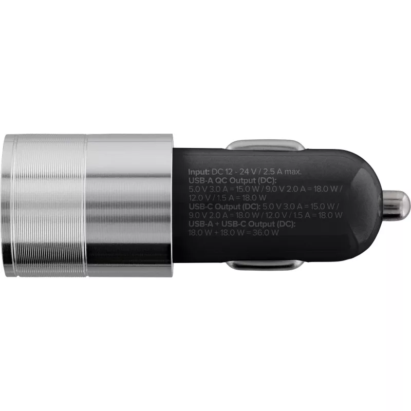 InLine USB car charger power-adaptor Quick Charge 3.0, black