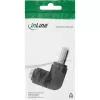 DC adapter InLine 5.5×2.5 mm angled plug male–female, 5 V input, indoor, black
