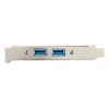 StarTech.com 2 Port USB 3.0 A Female Slot Plate Adapter, IDC, USB 3.2 Gen 1 (3.1 Gen 1), Blue, Stainless steel, 0.5 m, CE, REACH, 500 mm