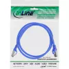 InLine Patch Cable S/FTP PiMF Cat.8.1 halogen free 2000MHz blue, 0.5m