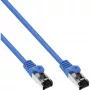 InLine Patch Cable S/FTP PiMF Cat.8.1 halogen free 2000MHz blue, 2m