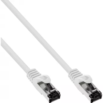 InLine Patch cable, S/FTP (PiMf), Cat.8.1, 2000MHz, halogen-free, white, 10m