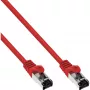 InLine Patch cable, S/FTP (PiMf), Cat.8.1, 2000MHz, halogen-free, red, 3m