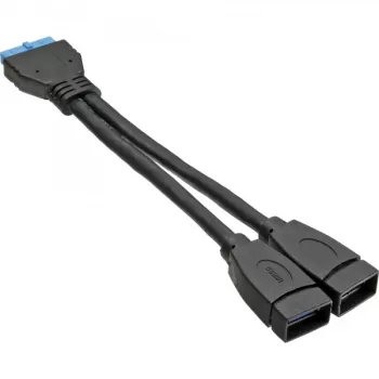 InLine USB 3.0 Adapter Cable internal 2x USB Type A female / mainboard header