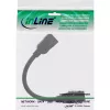 InLine HDMI Keystone adapter cable 4K/60Hz, HDMI A female/female, black, 0.2m