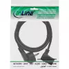 InLine power cable, CEE 7/7 angled / 3pin IEC C13 male angled, 1.8m