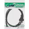 InLine power cable, Euro male / Euro8 male, black, 1.8m