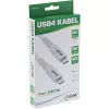 InLine USB4 cable, USB-C male/male, PD 240W, 8K60Hz, TPE, white, 2m