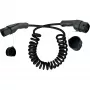 InLine EV spiral car charging cable 22kW Type2, 3-phase, 7.5m