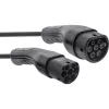 InLine EV spiral car charging cable 22kW Type2, 3-phase, 7.5m