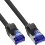InLine Patch cable slim, Cat.6A, S/FTP, TPE (LSZH) flexible, PoE, black, 25m