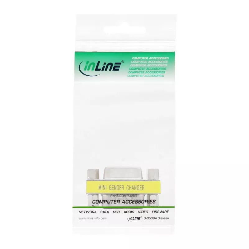InLine Mini Gender Changer 9 Pin serial male / female