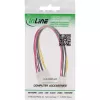 InLine Internal Power Y-Cable 1x 5.25 inch Molex / 2x 3.5 inch Floppy 0.20m