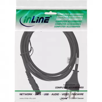 InLine power cable for notebook Switzerland 3 Pin coupling 2m