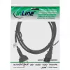 InLine power cable Denmark Type K male / 3pin IEC C13 male, 1.8m