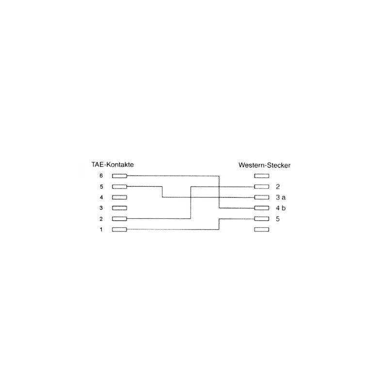 InLine TAE-N cable, TAE-N / RJ11 6P4C, 3m