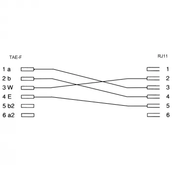 InLine TAE-F German Adapter TAE-F German male / RJ11 female
