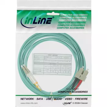 InLine Fiber Optical Duplex Cable LC/SC 50/125µm OM3 35m