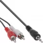 Audio cable 2x RCA male / 3.5mm Stereo male 10m InLine 89936