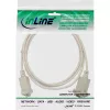 Null modem cable InLine 9 Pin female/female clamped 2m beige