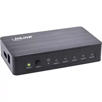InLine HDMI Switch 5 port 4K2K@60Hz HDCP 2.2 Black