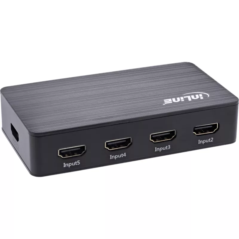 InLine HDMI Switch 5 port 4K2K@60Hz HDCP 2.2 Black