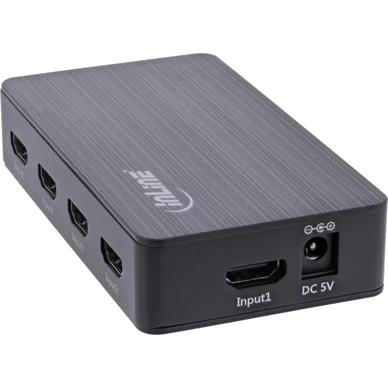 InLine HDMI Switch 5 port 4K2K@60Hz HDCP 2.2 Black