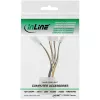 Power Adapter Cable Molex InLine 33341A 0.05m 4x Fan Connector
