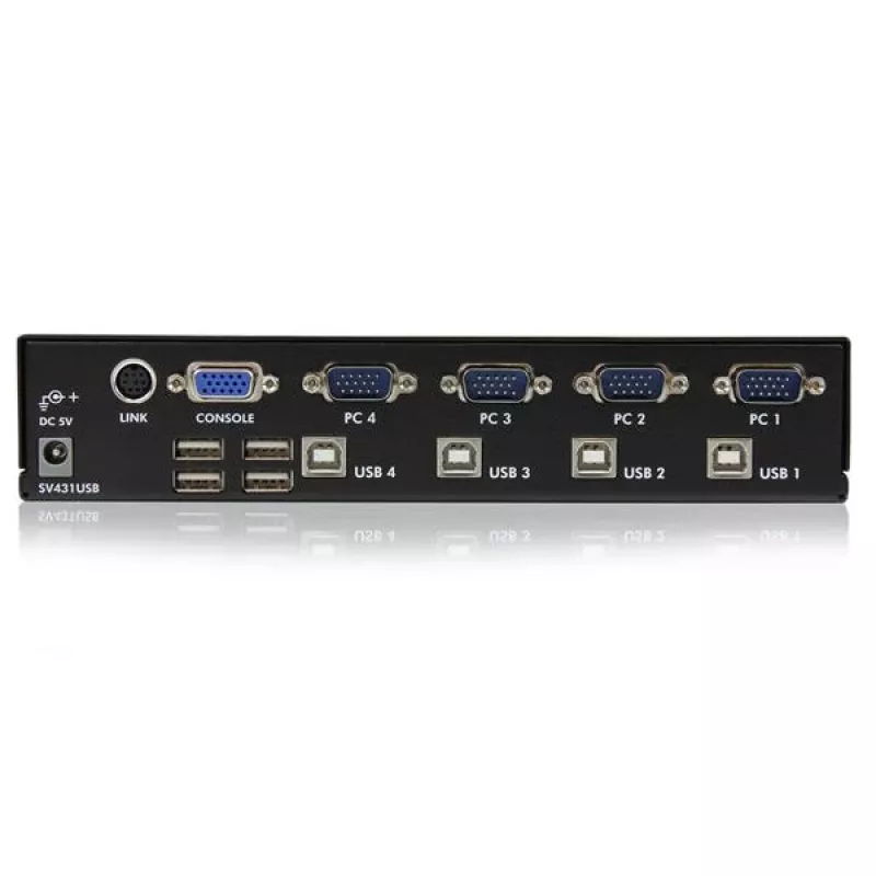 StarTech.com 4 Port Professional VGA USB KVM Switch with Hub