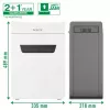 Paper Shredder LEITZ IQ Protect Premium 6M P5 — Micro-cut, 18 L, Touch control, 351×204×355 mm