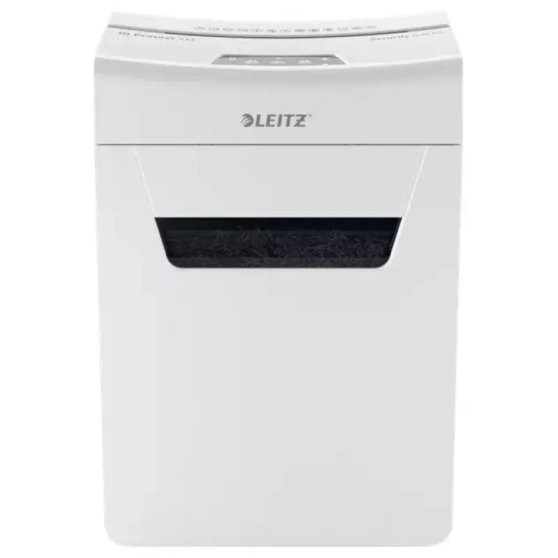 Paper Shredder LEITZ IQ Protect Premium 6M P5 — Micro-cut, 18 L, Touch control, 351×204×355 mm