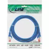 InLine Patch Cable S/FTP PiMF Cat.6 250MHz PVC CCA blue 0.5m