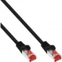 InLine Patch Cable S/FTP PiMF Cat.6 250MHz PVC CCA black 0.5m