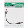 InLine Patch Cable S/FTP PiMF Cat.6 250MHz PVC CCA black 0.25m