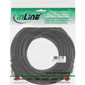 InLine Patch Cable S/FTP PiMF Cat.6 250MHz PVC CCA black 5m