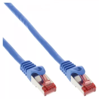 InLine Patch Cable S/FTP PiMF Cat.6 250MHz PVC CCA blue 5m