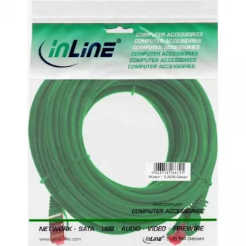InLine Patch Cable S/FTP PiMF Cat.6 250MHz PVC CCA green 10m