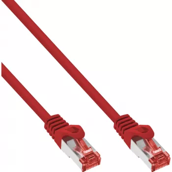 InLine Patch Cable S/FTP PiMF Cat.6 250MHz PVC CCA red 1.5m