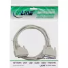 InLine serial cable molded DB25 male / female direct grey 30m
