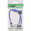 InLine Audio Cable Premium 2x RCA female / 3.5mm male gold plated 0.25m