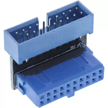 InLine USB 3.0 adapter internal male female UP angled 33448O