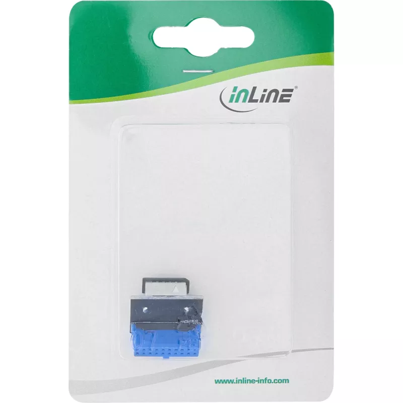 InLine USB 3.0 to USB 3.1 Front Panel Key-B Adapter straight internal