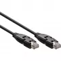 InLine 180° Patch Cable S/FTP PiMF Cat.6A 500MHz halogen free Copper black 1m
